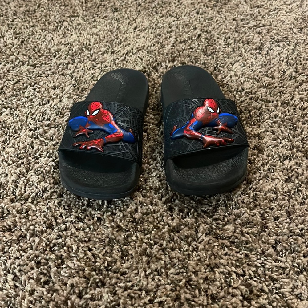 Boy’s Spider-Man Adidas Slides